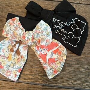 Charming Cartoon Character Hair Bows - Black and Multicolor